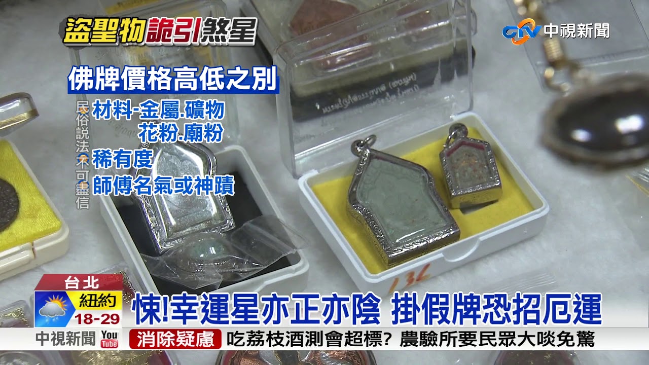 泰國佛牌恐噬主? 專家:陰牌像借高利貸│中視新聞 20180525