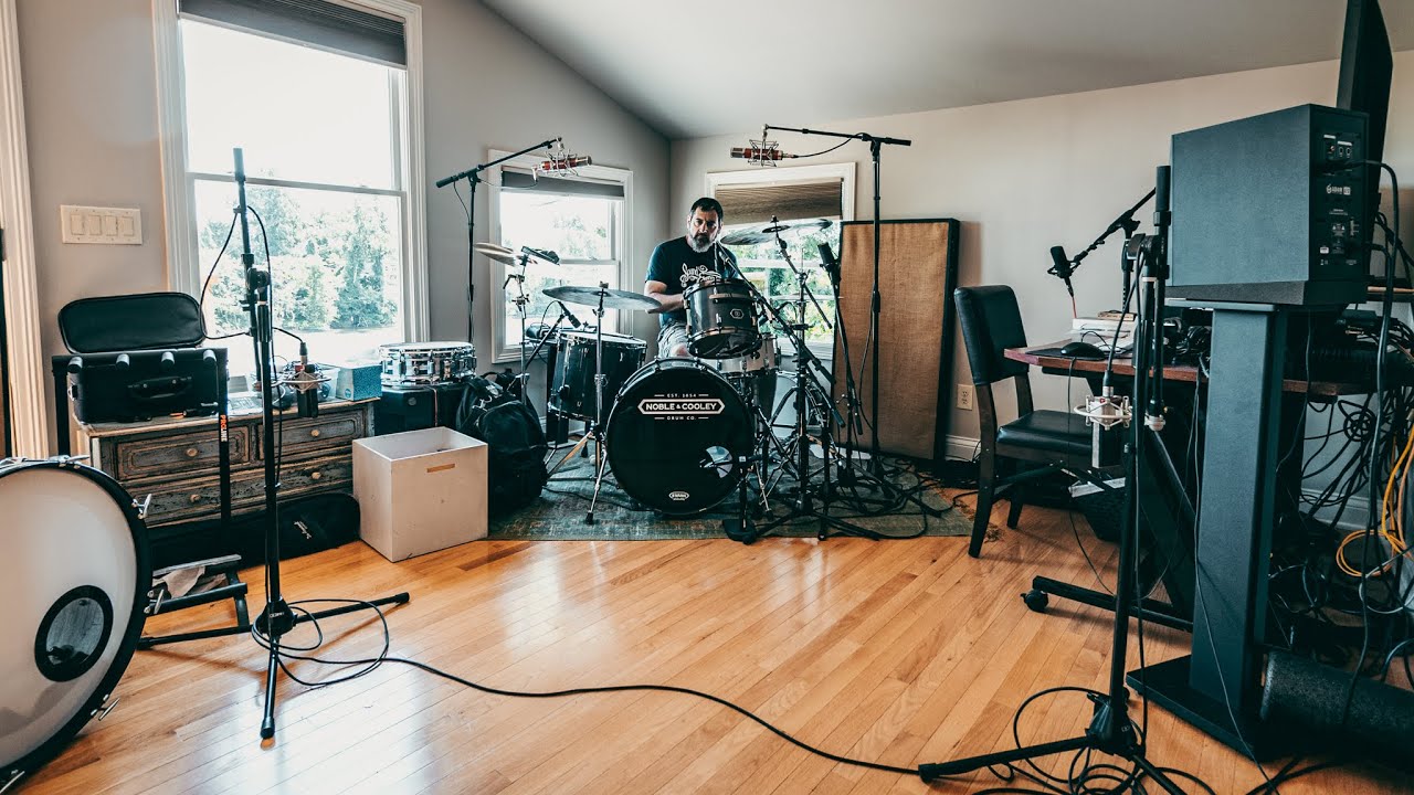 DRUMMER LOFT HOME STUDIO Setup 2021 | Nick Buda (studio tour)