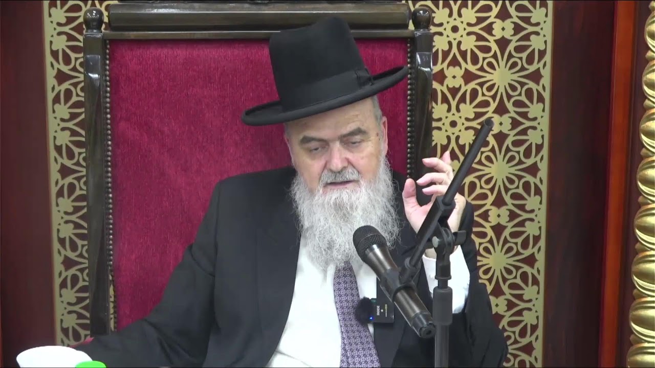 הגאון הרב אהרון בוטבול - השיעור השבועי המרכזי - ט' ניסן התשפ