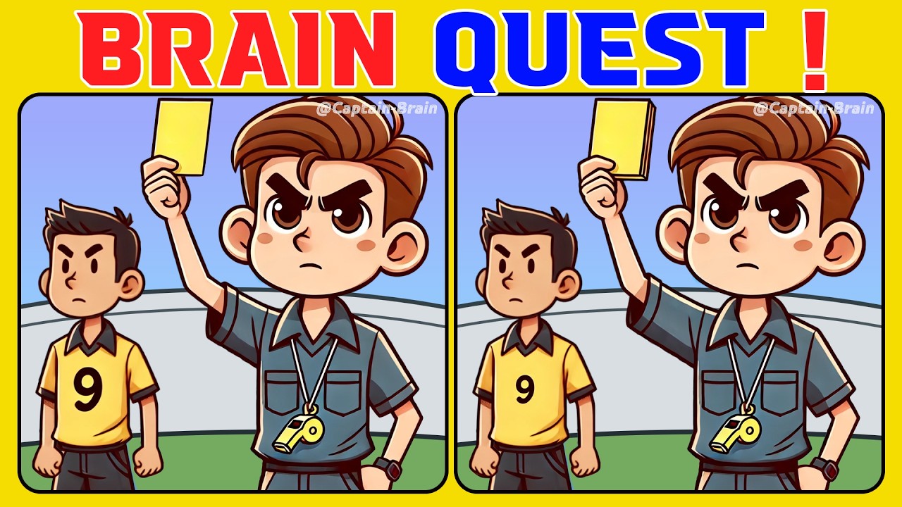 🧠🧩Spot the 3 Differences | Brain Quest (A Bit Tricky)