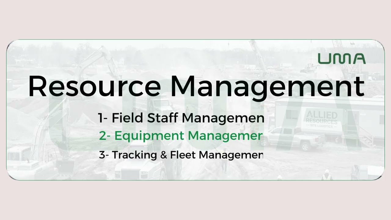 UMA   Field Operation Management Platform