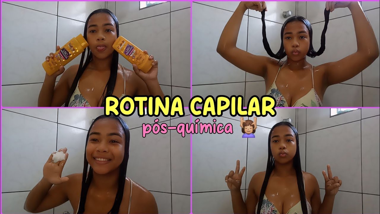 Rotina capilar POS-QUÍMICA em CASA💆🏽‍♀️ |Marina Ellayne