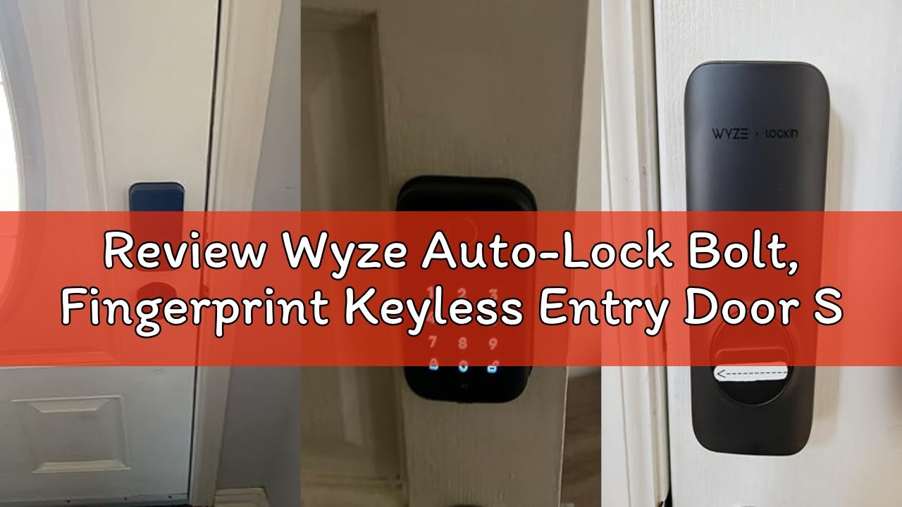 Review Wyze Auto-Lock Bolt, Fingerprint Keyless Entry Door Smart Bluetooth Deadbolt Replacement, Bac