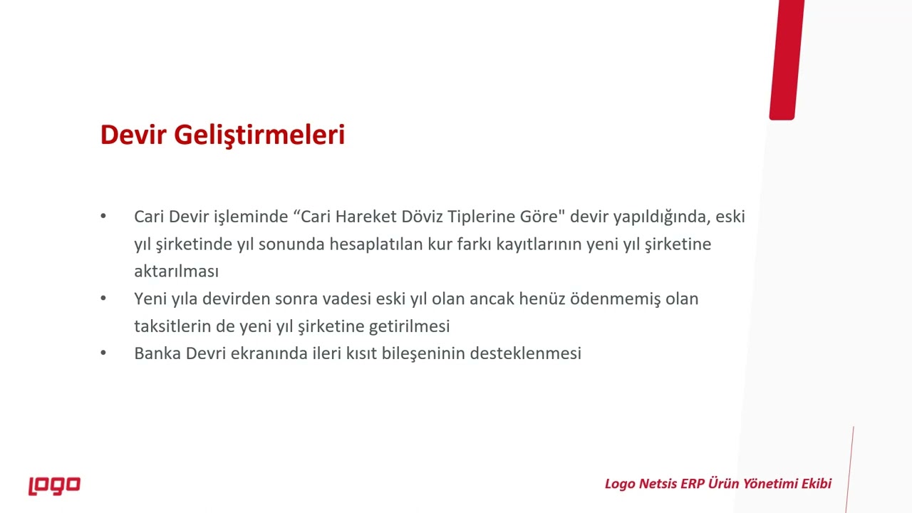 Netsis Devir Geliştirmeleri