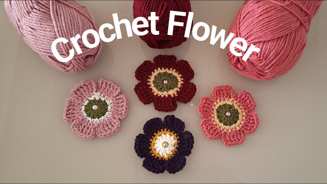 Cute Crochet Flower Tutorial
