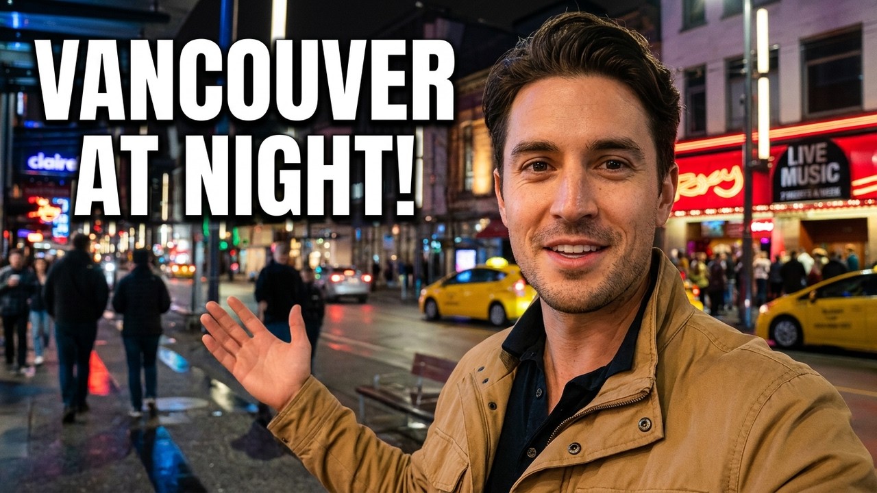 Vancouver nightlife, BC, CANADA 🇨🇦 WALK TOUR of Friday.