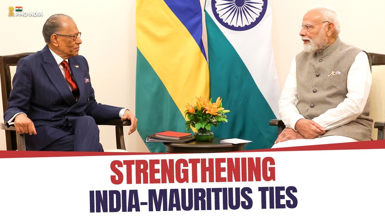 PM Narendra Modi holds bilateral meeting with Mauritius PM Ramgoolam in Varanasi