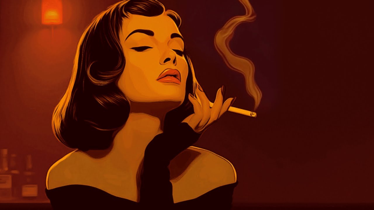 a cigarette, still burning in silence – 1940s JAZZ