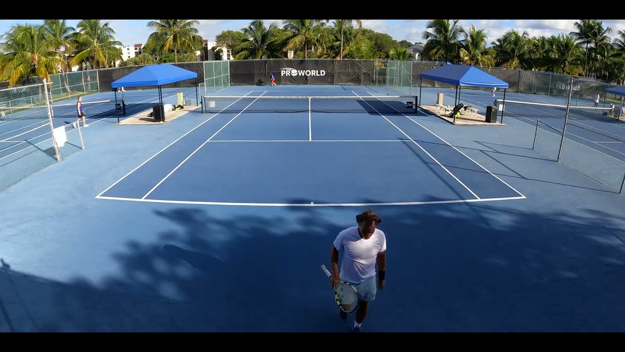 UTR 7 vs UTR 6 USTA Level 5 Boca Delray Prize Money Men's Open Singles Consolation Semi Finals