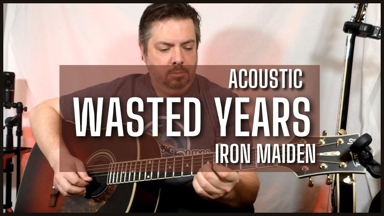 Iron Maiden | Wasted Years | Урок игры на акустической гитаре + обучение
