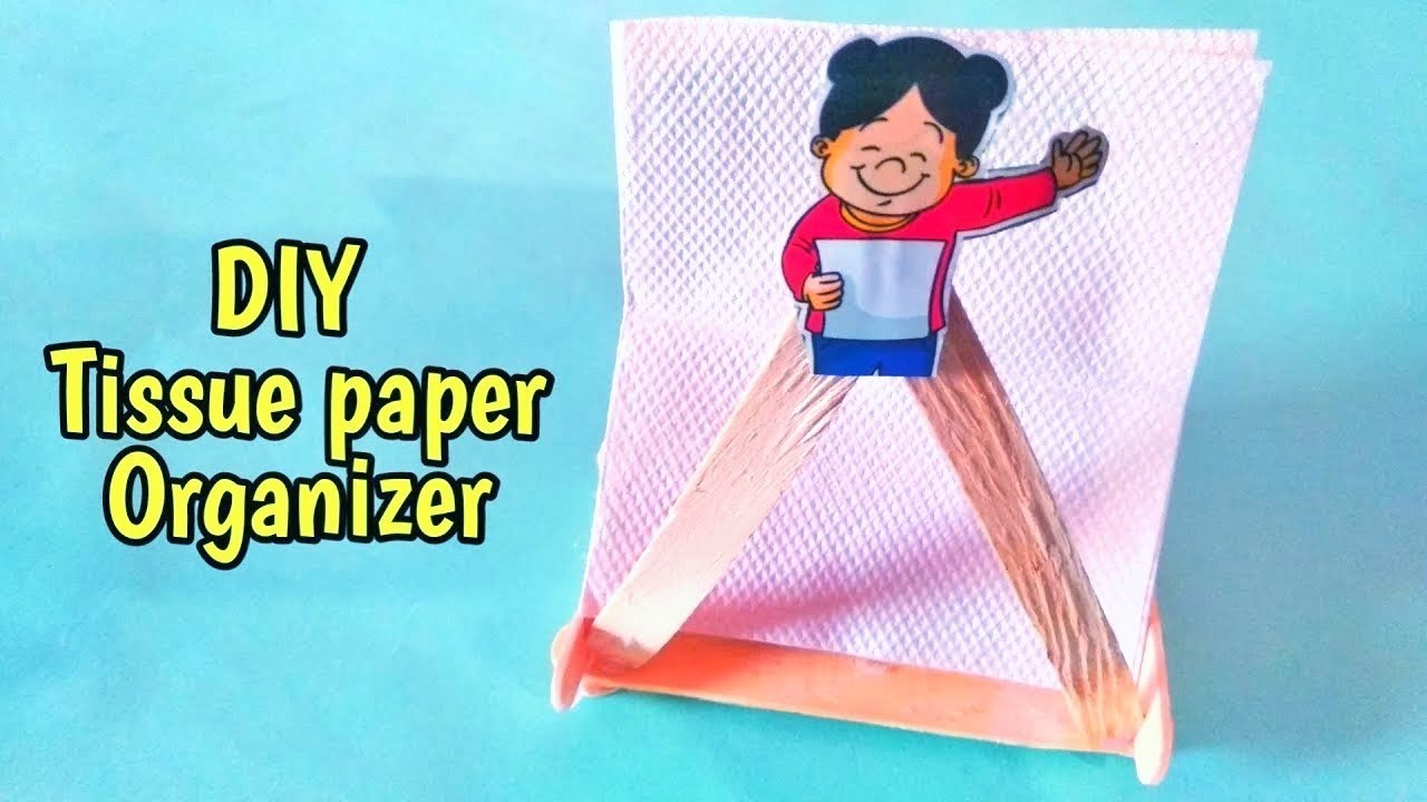 DIY Tissue Paper Organizer   | Handmade tissue Holder | Mini tissue holder | crafts ideas