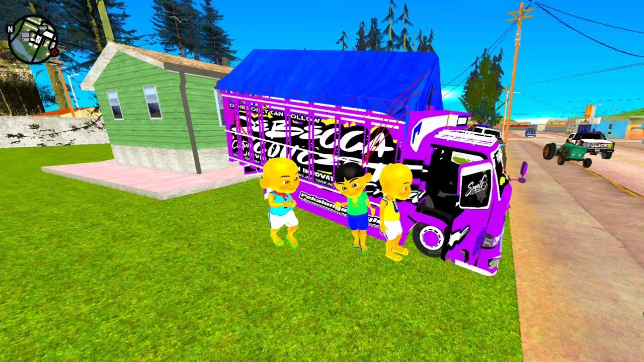 Upin dan ipin hilangkan Truk Oleng ungu milik Mail sedih 😭 Dunia Oyya