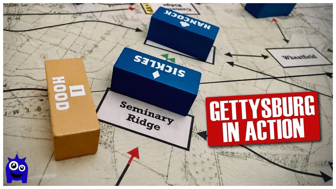 Gettysburg A Time for Heroes Gameplay | American Civil War Wargame | Worthington Pub.
