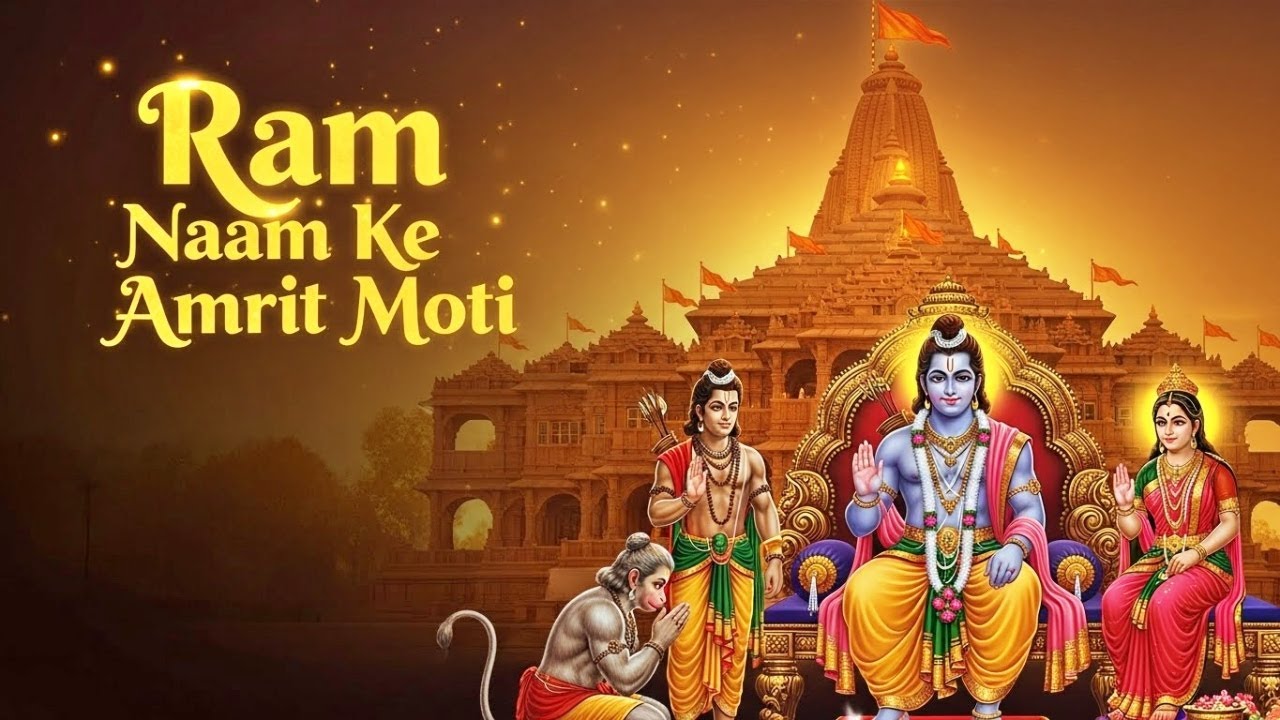 🌸 राम नाम के अमृत मोती | 🎶 Ram Naam Ke Amrit Moti | Ram Naam Bhajan | Peaceful Devotional Song 🌸