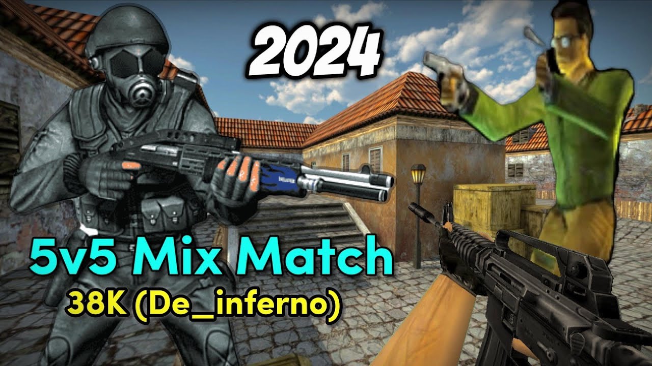 CS 1.6 5x5 AutoMix in 2024 | v3NEMOUS Did a 38Kills in a Match (Map: De_inferno)