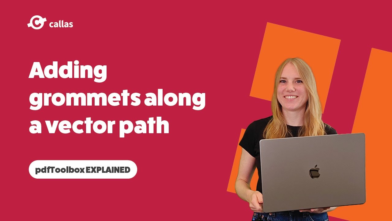Adding grommets along a vector path