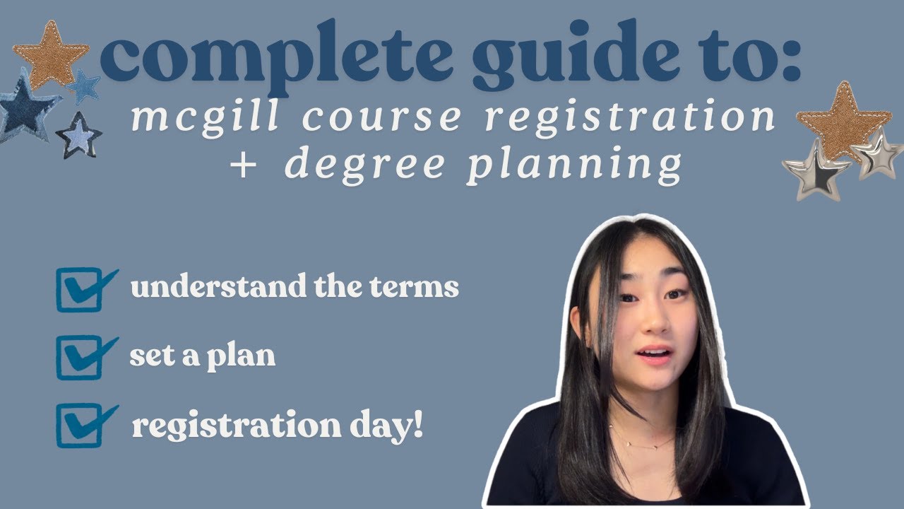 mcgill university course registration + degree planning | advice from a mcgill science student 💌