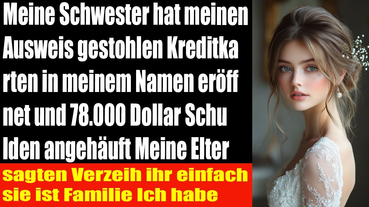 Meine Schwester stahl meine Identität 78.000 $ Schulden und meine Eltern sagten