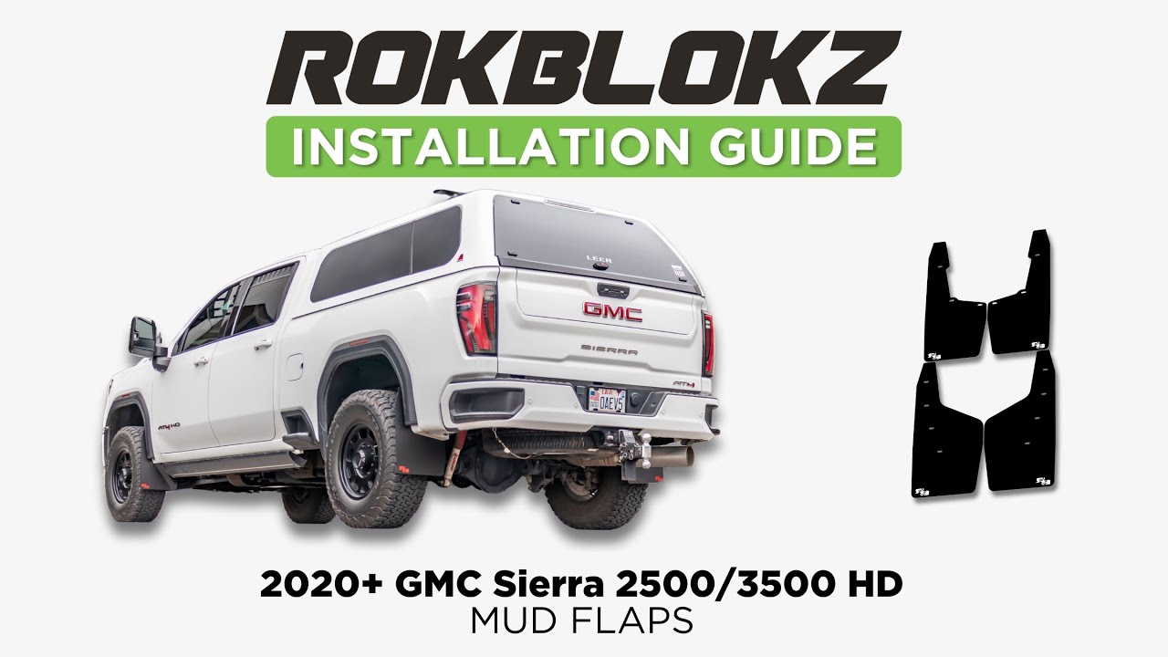 2020+ GMC Sierra 2500 & 3500HD: Installing Rokblokz Mud Flaps