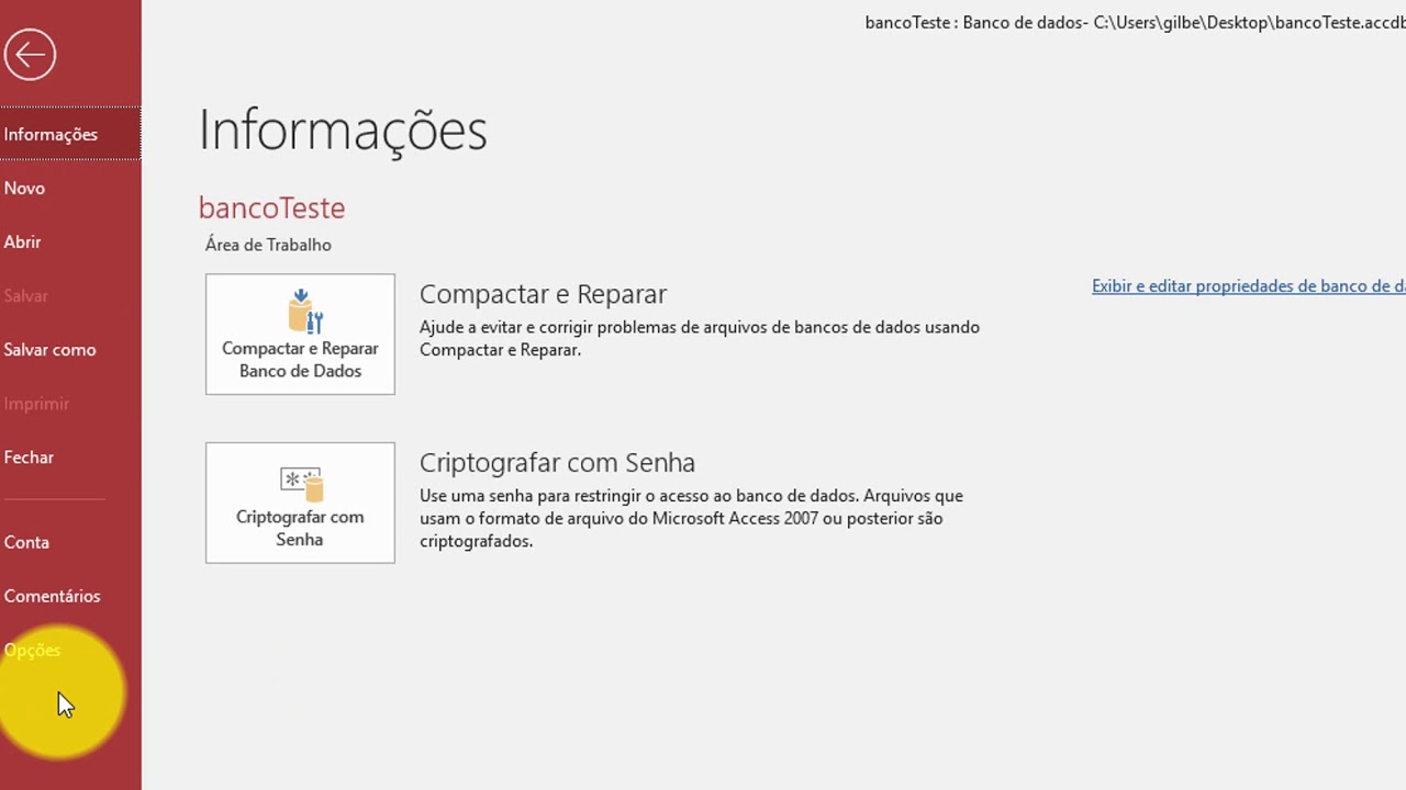 Curso de Access Básico - Aula1 -  Introdução