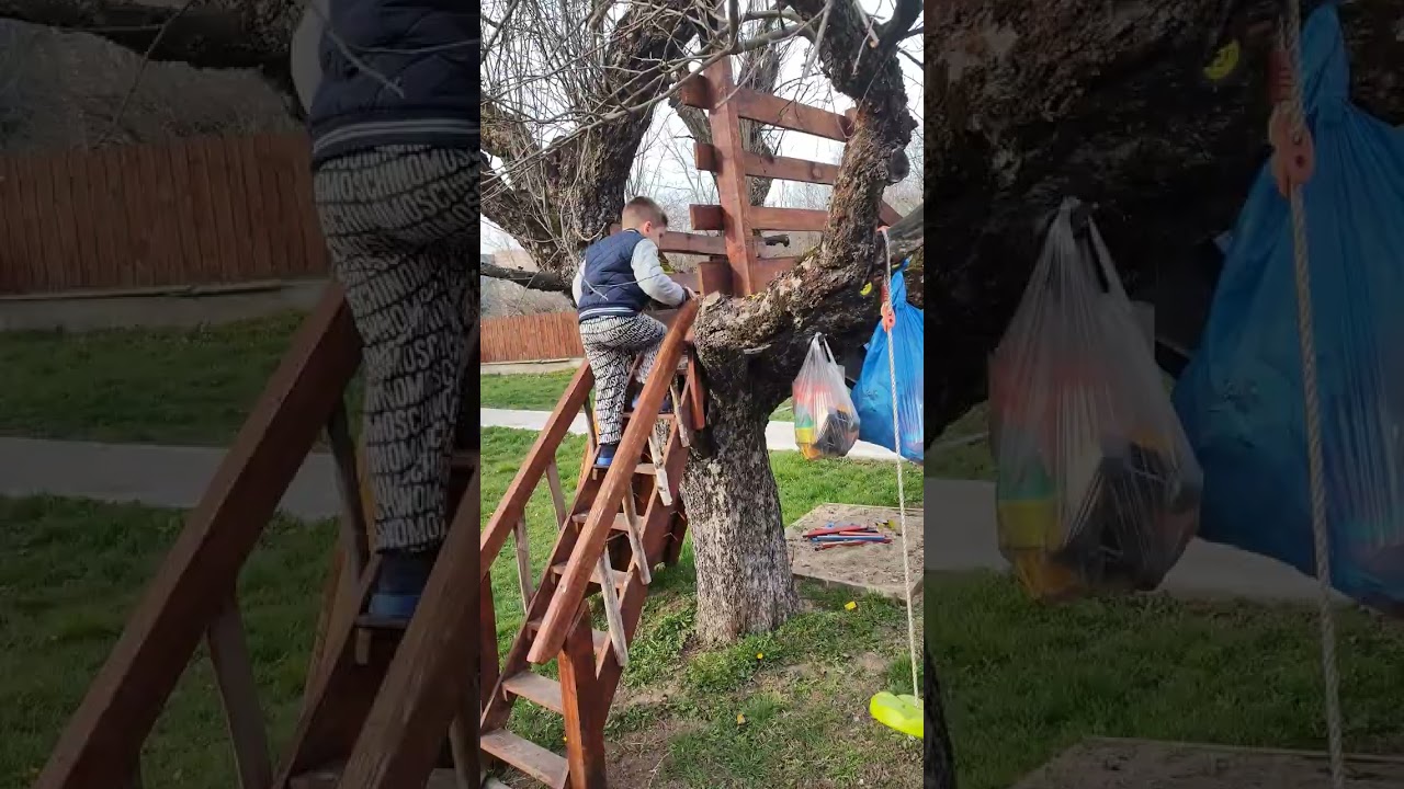Tree house slide Pufta Cufta Uky#nature #wildlife  #kids #fun #slide #treehouse #happy #cuftauky
