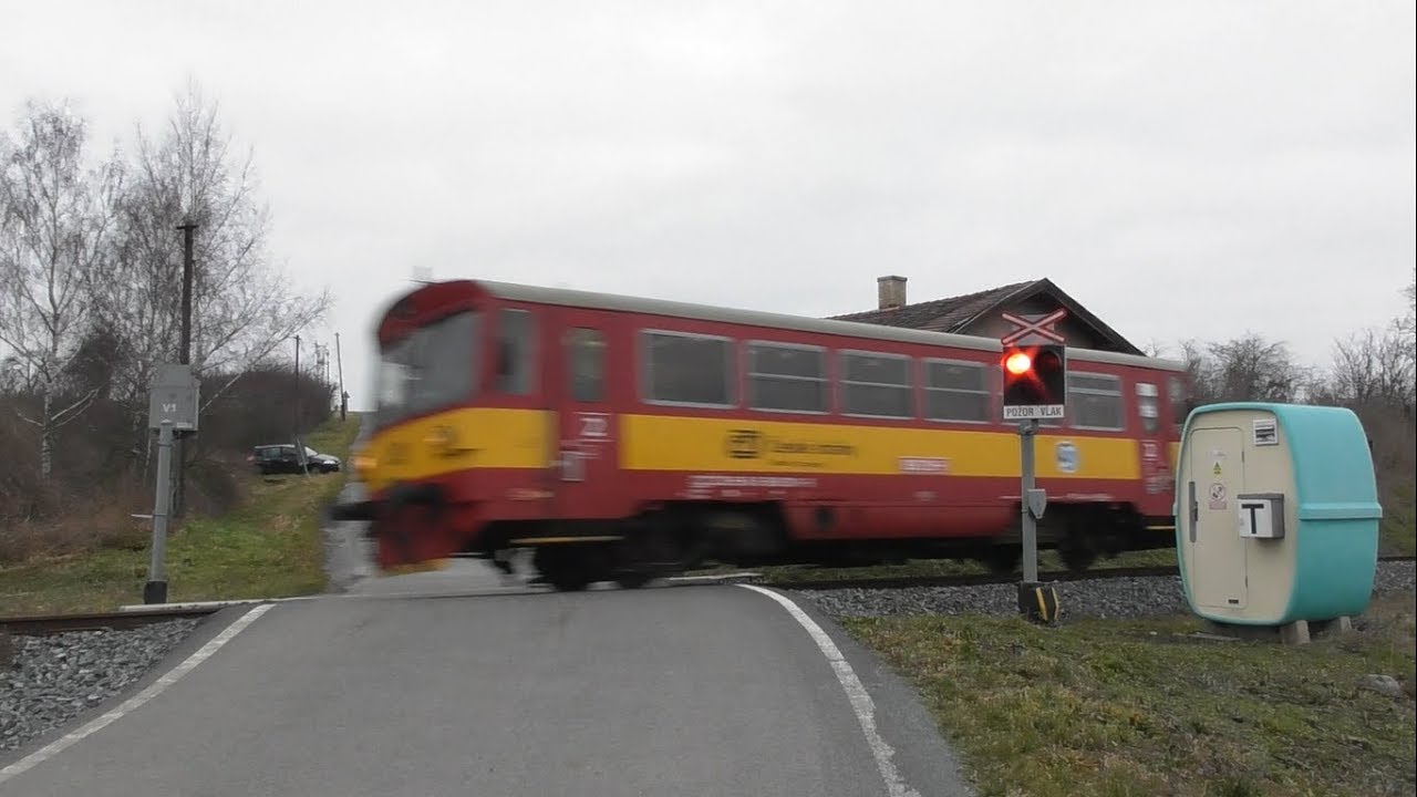 Železniční přejezd Drchkov - P2137 - 13.1.2018