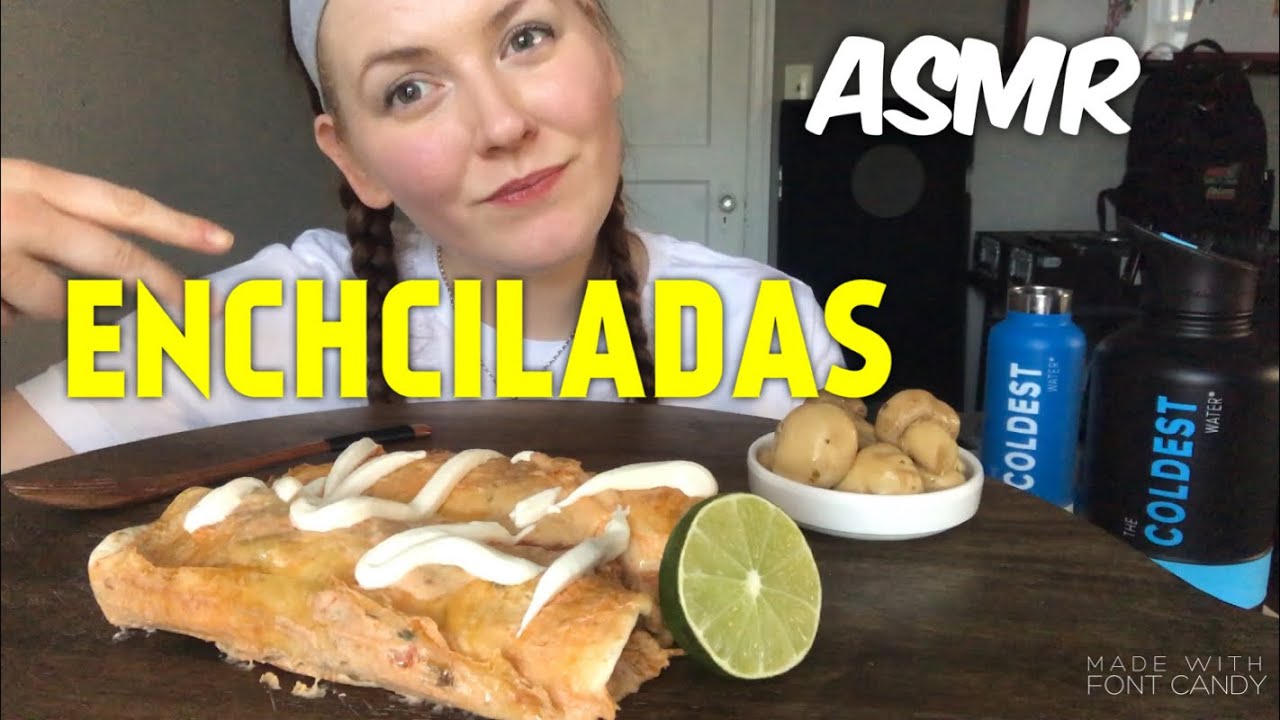 ENCHILADAS 🌮 ~ ASMR MUKBANG Relaxing Eating Sounds