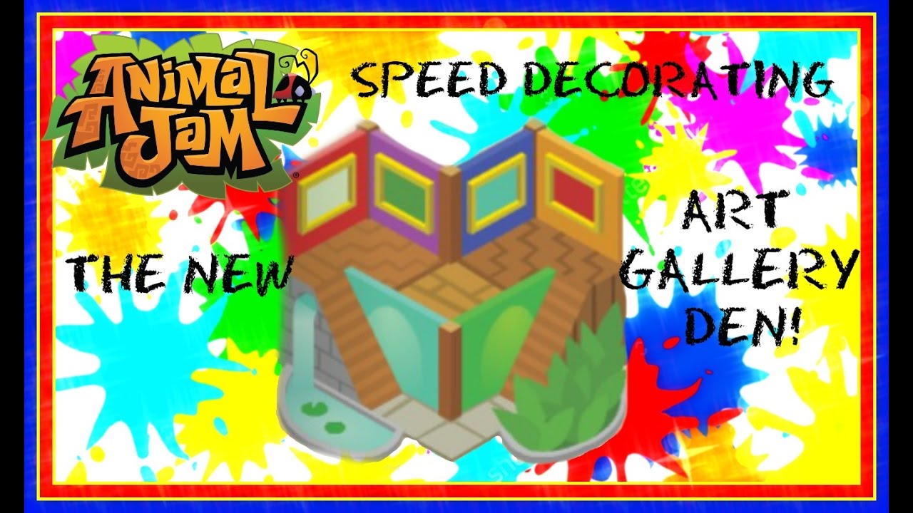 Animal Jam: Speed Decorating The Art Gallery Den (For Fall)
