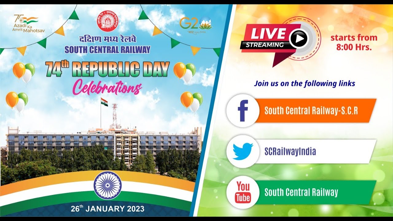 74th Republic Day Celebrations by South Central Railway