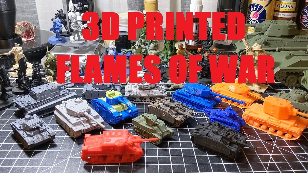 3D PRINTED FLAMES OF WAR WW2 15MM TANKS | MOOSEWORKS PLASTIC SOLDIERS