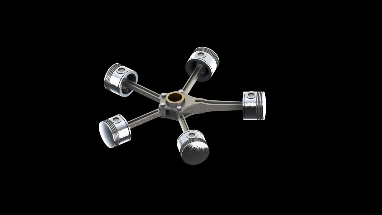 Radial Engine - Part Modelling - SolidWorks Tutorials