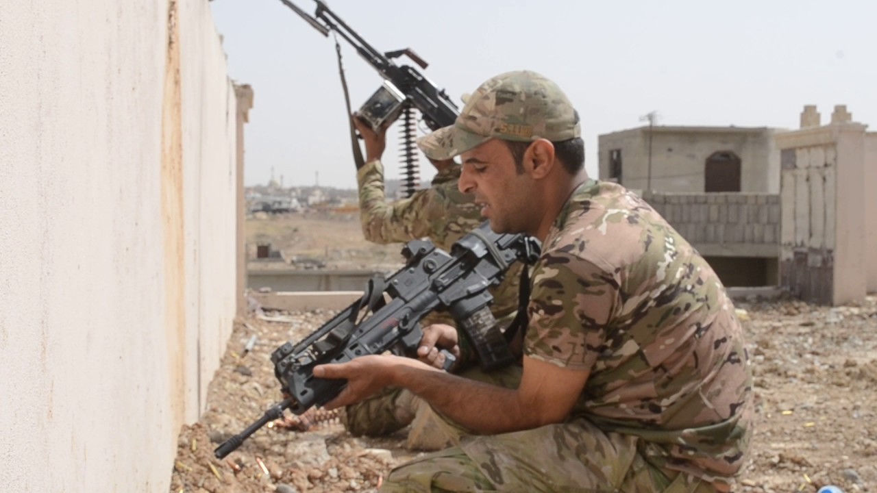 Pinned down by ISIS sniper fire in West Mosul
