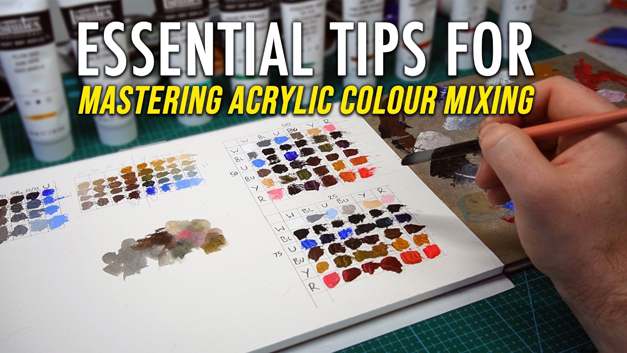 How to Mix Acrylic Paint Colours : Master Colour Mixing