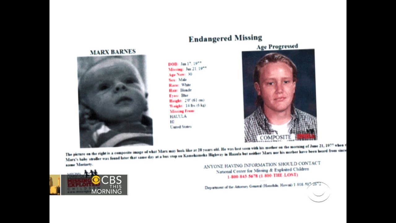 CBS This Morning - Man finds himself on missing kids website