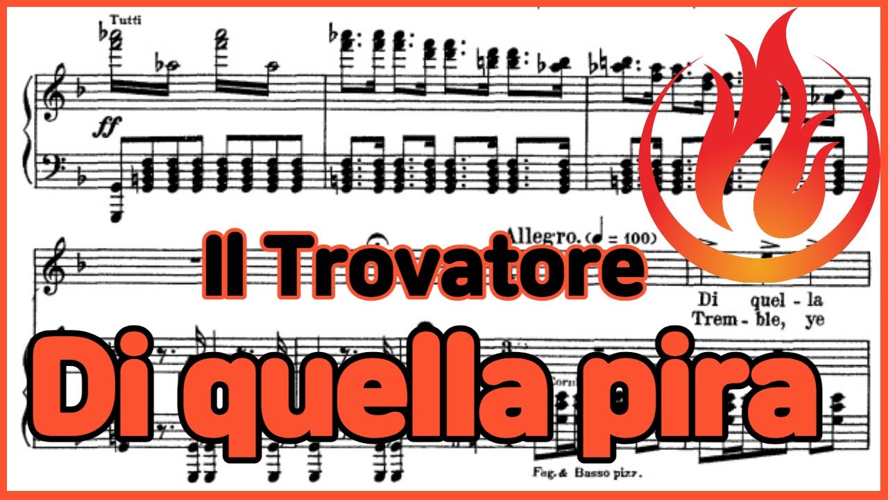 Di quella pira - [Il Trovatore] 'G.Verdi' Piano Accompaniment / karaoke