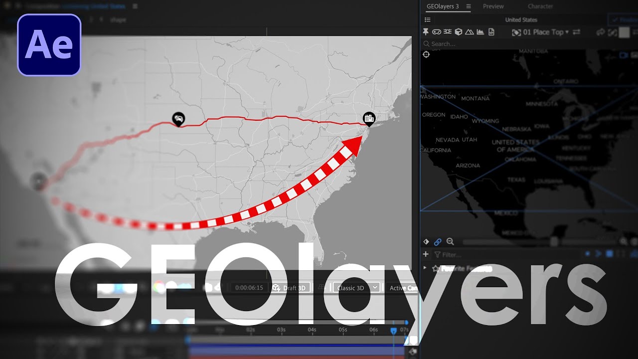 18 советов по GEOlayers за 18 минут. Учебник по Adobe After Effects 2022