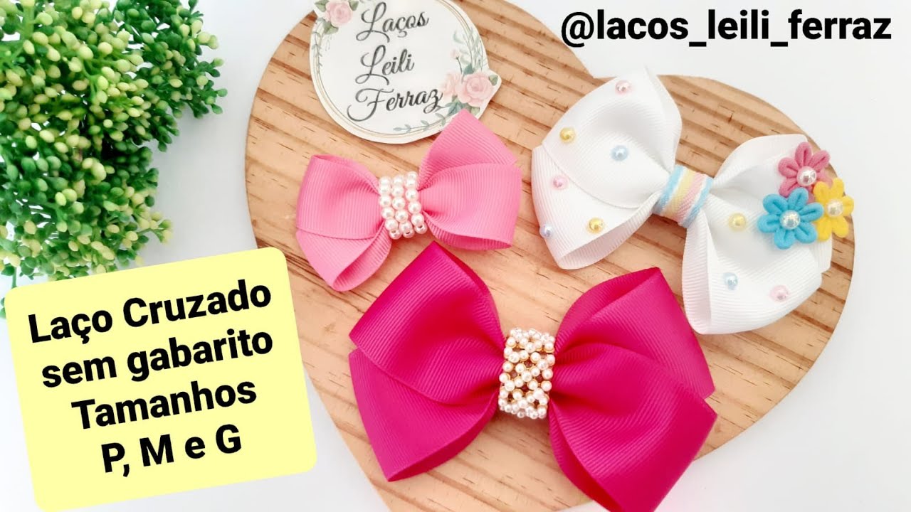 Laço Cruzado Sem Gabarito nos Tamanhos P, M e G