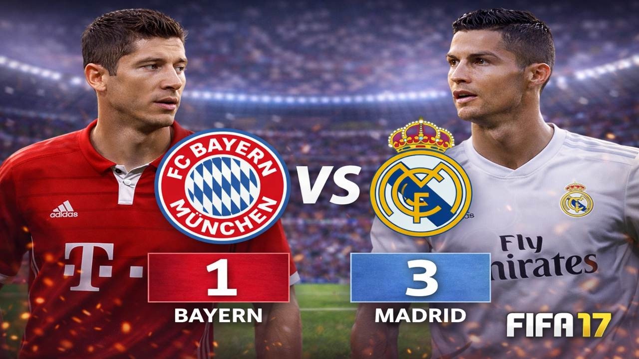 Ronaldo Shines! | Real Madrid 3–1 Bayern | FIFA 17 good play from ronaldo