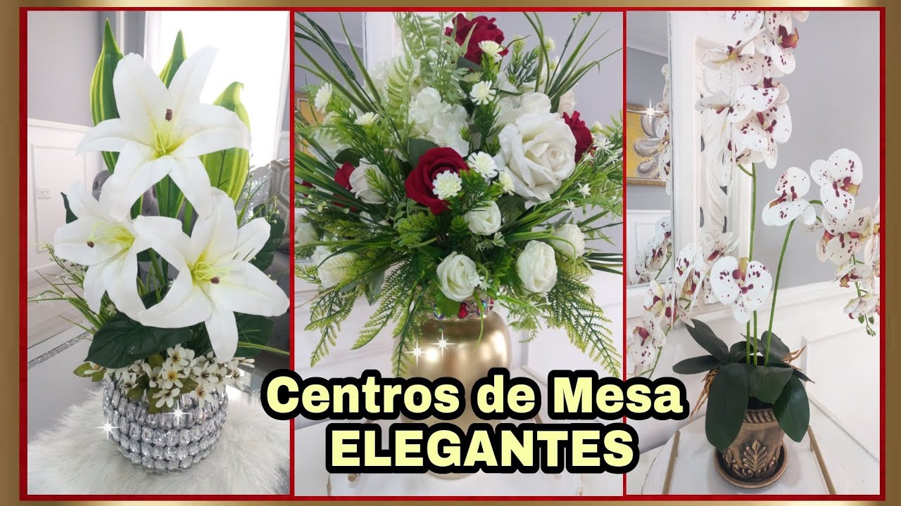 3 IDEAS FACILES PARA HACER CENTROS DE MESA ELEGANTES