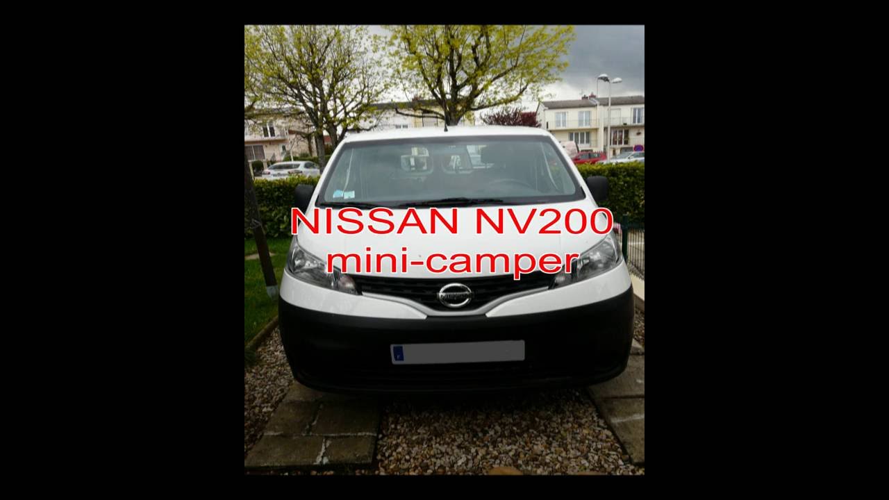 nissan nv200 minivan camper camping-car