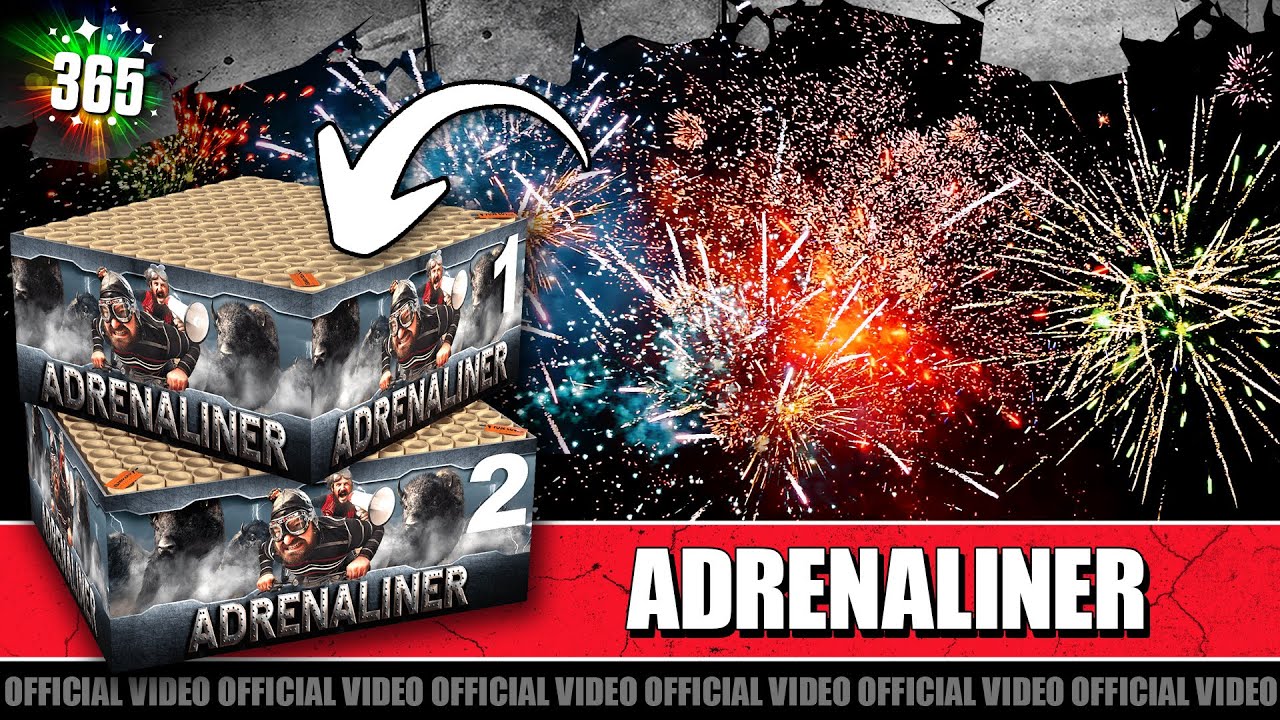 Adrenaliner vuurwerk | Showboxes | 144 + 224 schots double compound (368 schots)