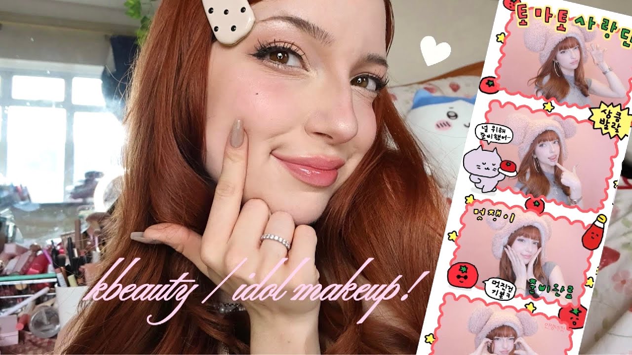 trying kbeauty / IDOL inspired makeup ! ♡ (on western features)