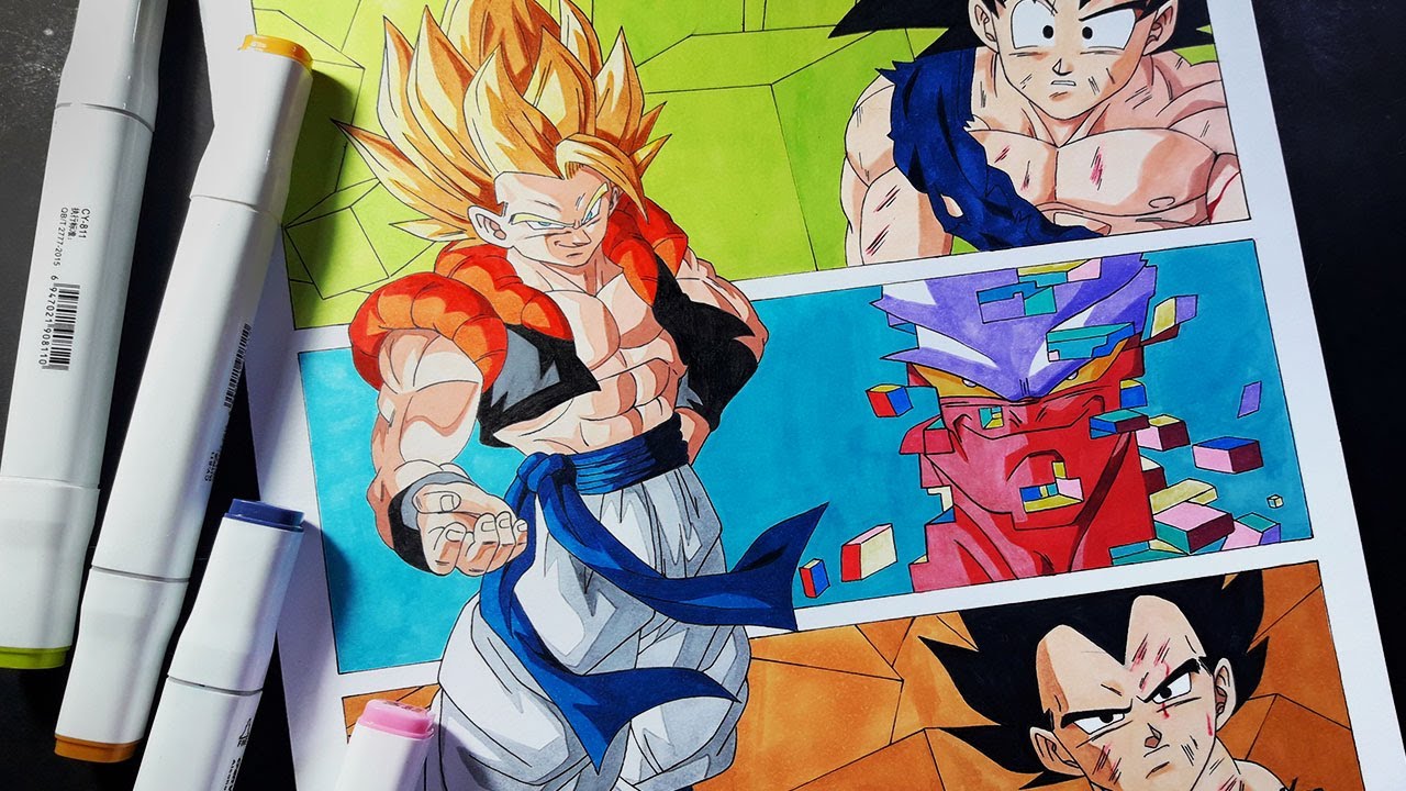 🔥Como dibujar a GOGETA SSJ / Dragon Ball Z / Dibu House🔥