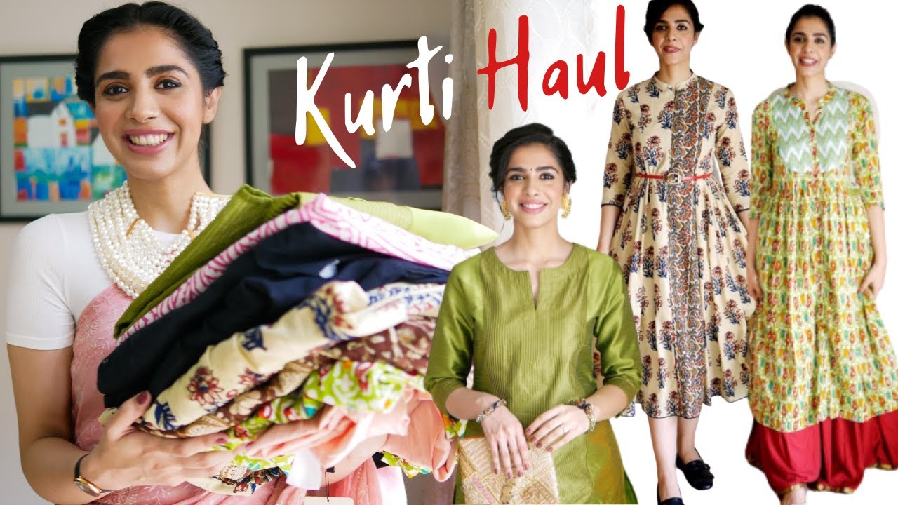 Try On Kurti Haul from Myntra & Ajio | Festive + Daily Wear