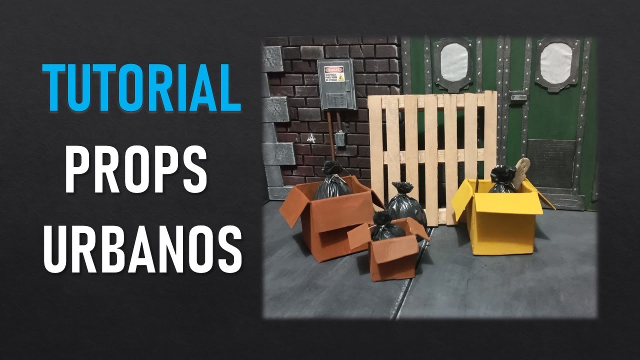 COMO HACER PROPS URBANOS TARIMAS Y CAJAS DE CARTON