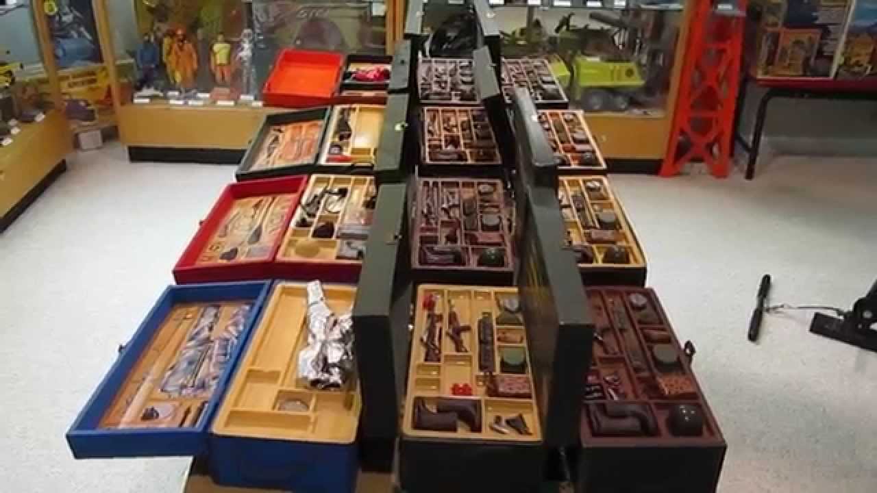 HASBRO G.I. JOE FOOTLOCKER TYPES,w TRAY VARIATIONS