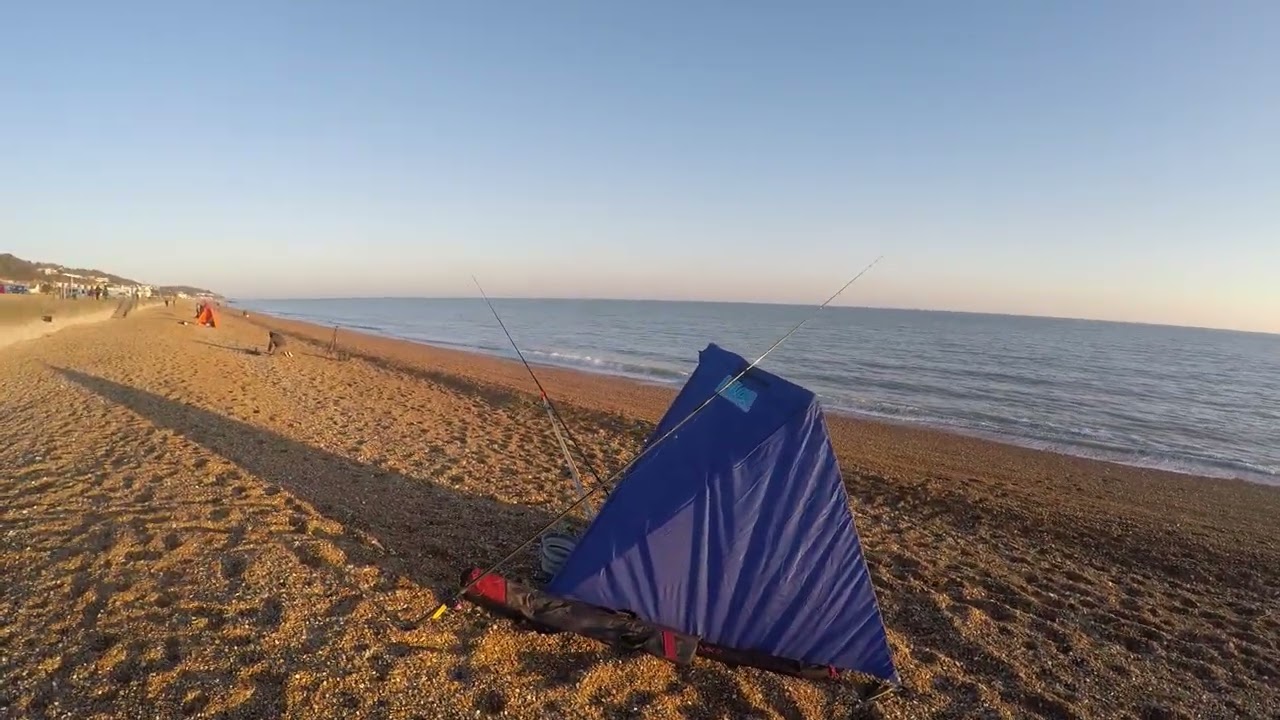 A walk along the beach at Hythe to see the Hythe sea angling club boys 2/2/25