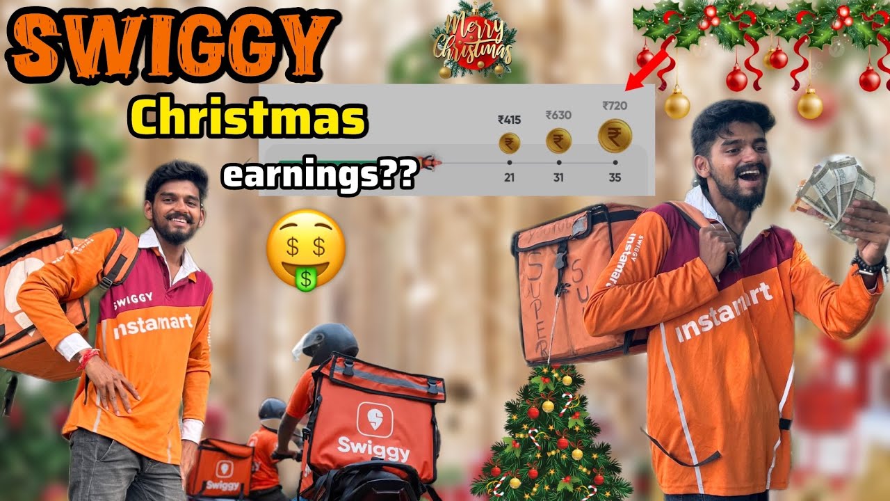 SWIGGY Christmas earnings??🤑| Tamil vlog | swiggy delivery earnings | Surge??| incentive??