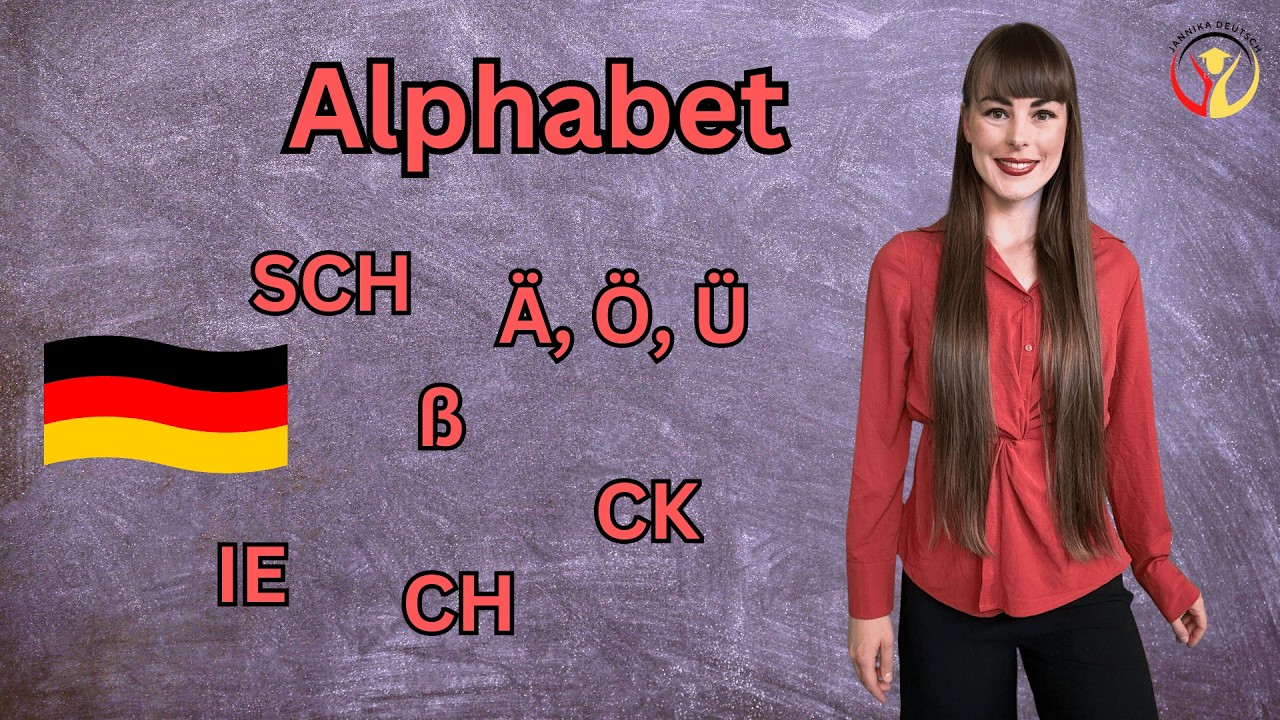 German Alphabet, ÄÖÜ, ß and more in under 10 min! 💪#germanforbeginners #learngerman #germancourse