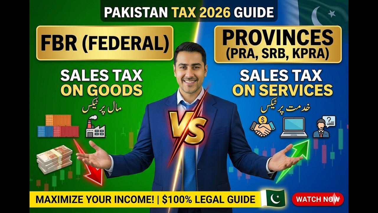 FBR vs PRA, SRB, KPRA | Sales Tax on Goods vs Services in Pakistan 2026
